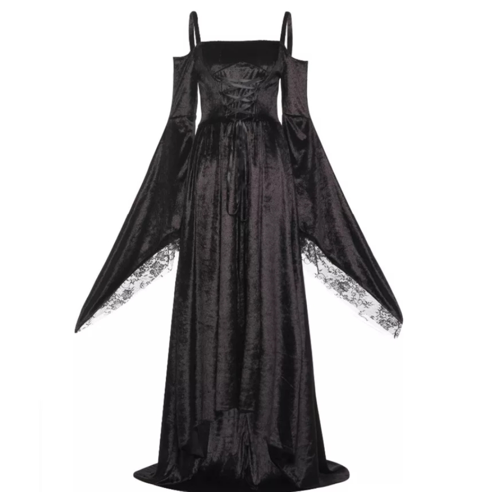 Velvet gothic medieval dress